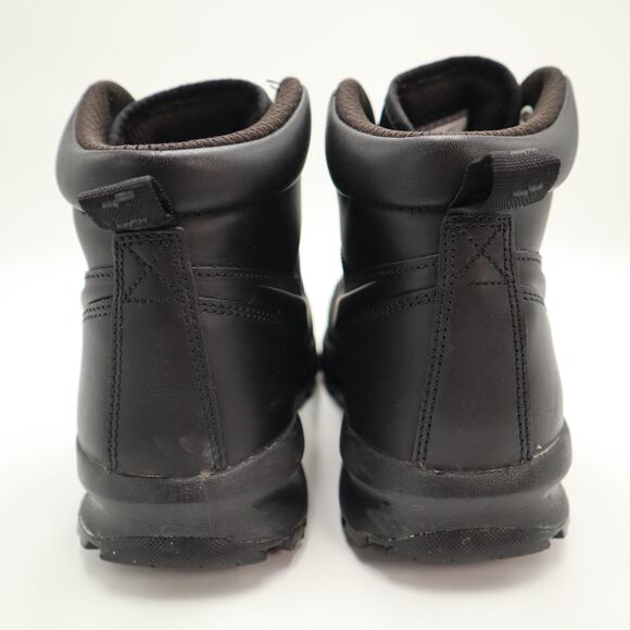 Nike Manoa Triple Black Boots Mens Size 8 Leather Mid Shoes Outdoor 454350-003 main image 11